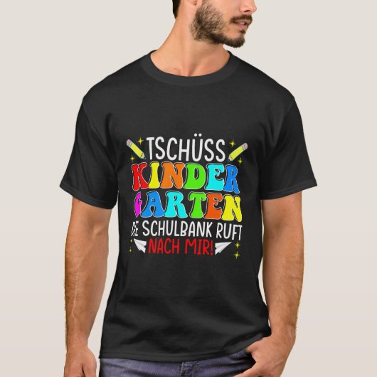 Bye Kleuterschool Kinderopvang Basisschool Afstude T-shirt (Voorkant)