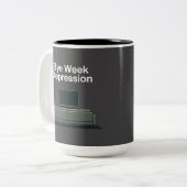 Bye Week Depression Tweekleurige Koffiemok (Voorkant links)