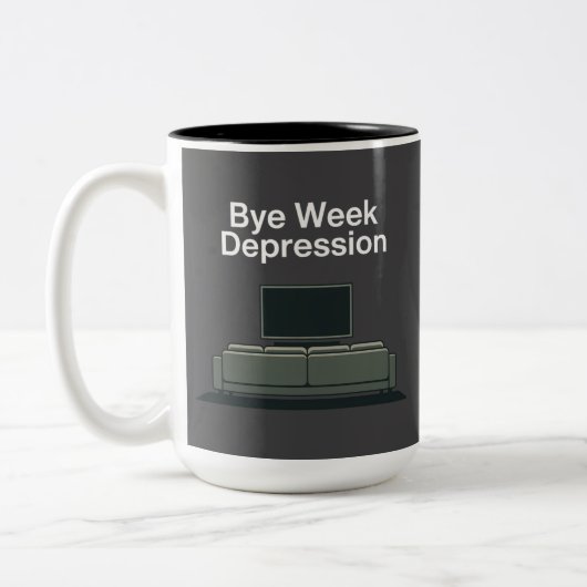 Bye Week Depression Tweekleurige Koffiemok (Links)