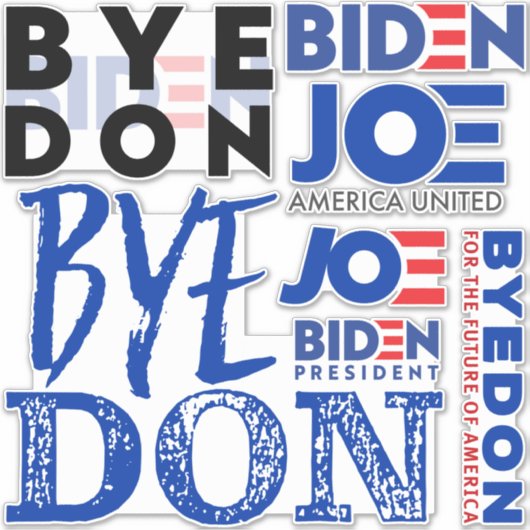Byedon Joe Biden Sticker (Voorkant)