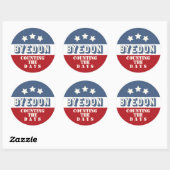 Byedon telt de dagen tot President Joe Biden Ronde Sticker (Vel)