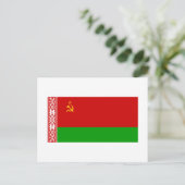 Byelorussiaanse SSR-vlag Briefkaart (Staand voorkant)