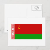 Byelorussiaanse SSR-vlag Briefkaart (Voorkant / Achterkant)