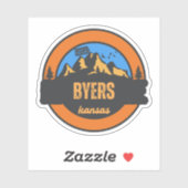 Byers, Kansas Sticker (Vel)