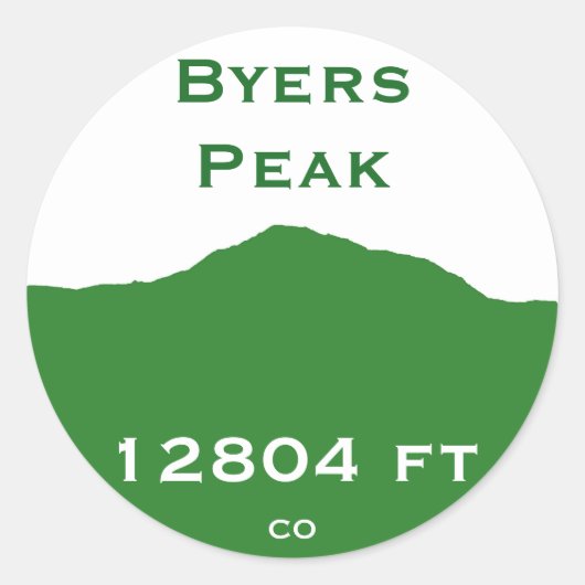 Byers Peak Sticker (Voorkant)