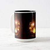 Bygone Era Antiek Olielampen Koffie Mok 15 oz. (Voorkant links)