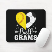 Byll Grams Funny Softbyll Soccer Grams  Muismat (Met muis)