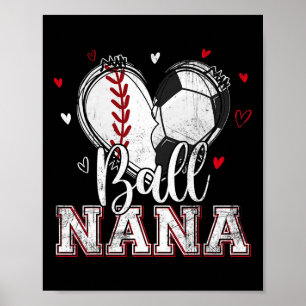 Byll Nana Bysebyll Soccer Heart Nana van beide moe Poster