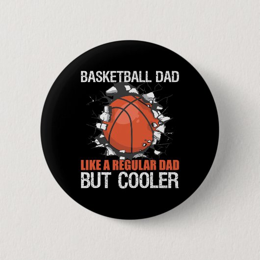 Byll-speler Bysketbyll Dad Ronde Button 5,7 Cm (Voorkant)