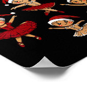 Byllet Danser Gingerbread Kerst Dans Leraar Poster (Hoek)