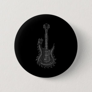 Bynd Rock and Roll Gitaar S voor mannen Bynd T-shi Ronde Button 5,7 Cm
