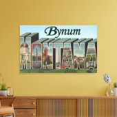 Bynum, MontanaLarge Letter ScenesBynum, MT Canvas Afdruk (Insitu (Woonkamer))