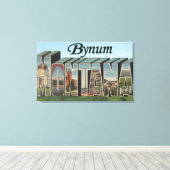 Bynum, MontanaLarge Letter ScenesBynum, MT Canvas Afdruk (Insitu (Houten vloer))