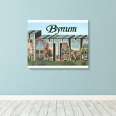 Bynum, MontanaLarge Letter ScenesBynum, MT Canvas Afdruk (Insitu (Houten vloer))