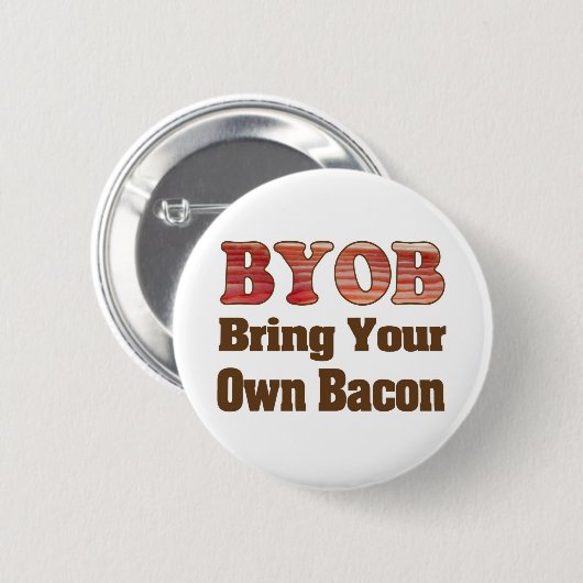 BYO Bacon Ronde Button 5,7 Cm (Voorkant /achterkant)
