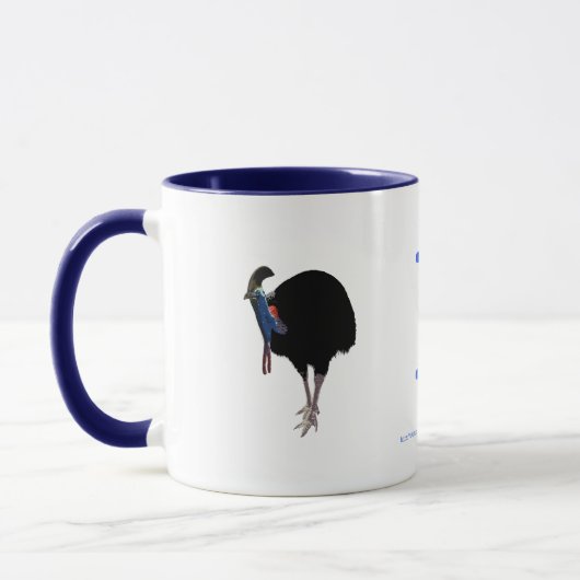BYO Cassowary (Casuarius casuarius), glas B Mok (Links)