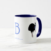 BYO Cassowary (Casuarius casuarius), glas B Mok (Voorkant rechts)