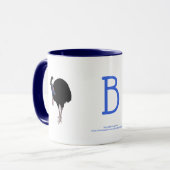 BYO Cassowary (Casuarius casuarius), glas B Mok (Voorkant links)