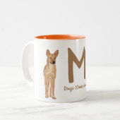BYO Dingo (Canis dingo) "M" Tweekleurige Koffiemok (Voorkant links)