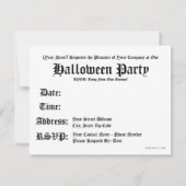 BYOB: Breng je eigen Boos-uitnodiging Kaart (Achterkant)