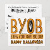 BYOB: Breng je eigen Boos-uitnodiging Kaart (Voorkant / Achterkant)