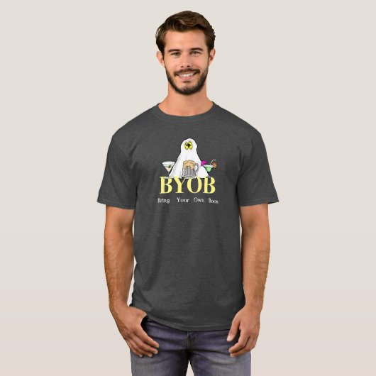 BYOB Halloween T-Shirt brengt je eigen boeken mee! (Voorkant volledig)