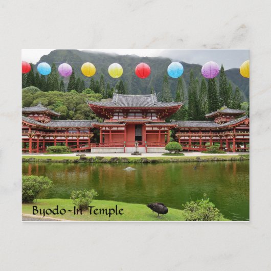 Byodo-in-boeddhistische tempel Hawaii Briefkaart (Voorkant)