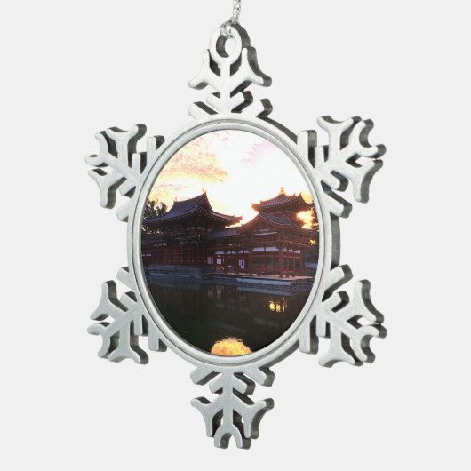 Byodo-in, Kyoto, Japan #1 Snowflake Ornament (Rechts)