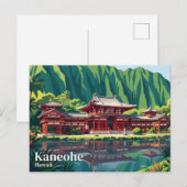 Byodo-In Tempel VS Briefkaart (Voorkant / Achterkant)