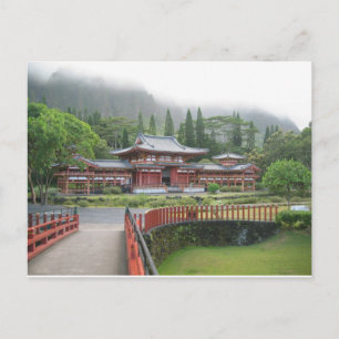 Byodo-in Temple-Briefkaart Briefkaart