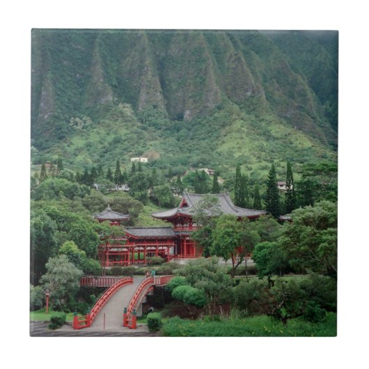 Byodo-In Temple, Oʻahu, Hawaïʻi Tegeltje (Voorkant)