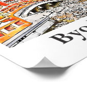 Byodoin Temple Japan Travel Waterverf met de hand  Poster (Hoek)