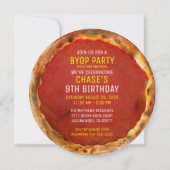 BYOP Build Your Own Pizza Custom Birthday Party  Kaart (Achterkant)