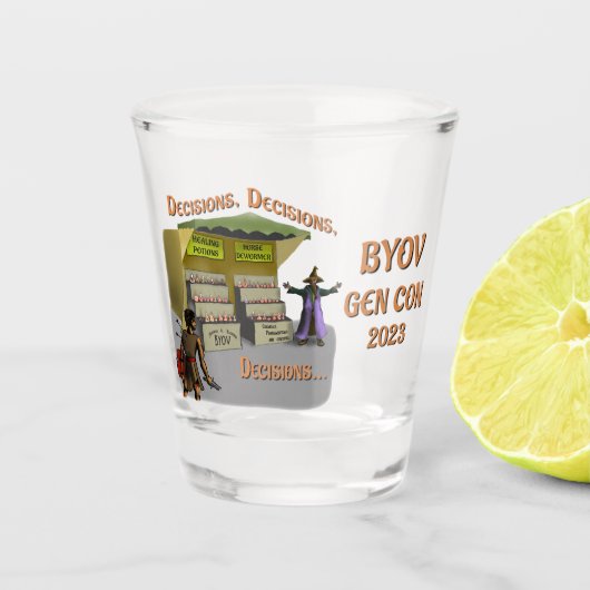 BYOV 2023 kogelglas Shot Glas (Voorkant)