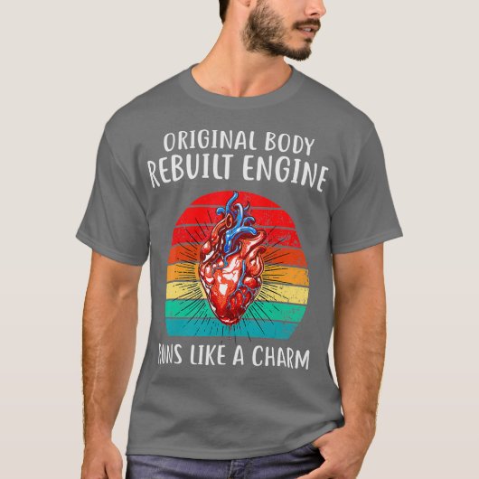 Bypass krijgt goed open hartchirurgie Giften Manne T-shirt (Voorkant)