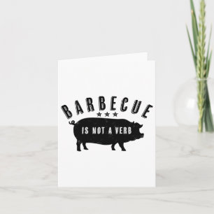 Byrbecue is geen werkwoord grappig zuidelijk voeds kaart