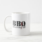 Byrbecue vlek op mijn witte 2 koffiemok (Links)