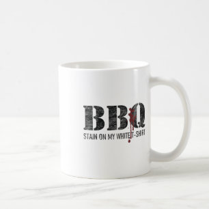 Byrbecue vlek op mijn witte 2 koffiemok