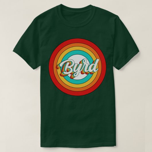 Byrd naam Shirt Byrd Circle (Design voorkant)