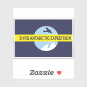 Byrd's Tweede Antarctische Expeditie Vlag variant Sticker (Vel)