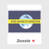 Byrds tweede Antarctische expeditievlag Sticker (Vel)
