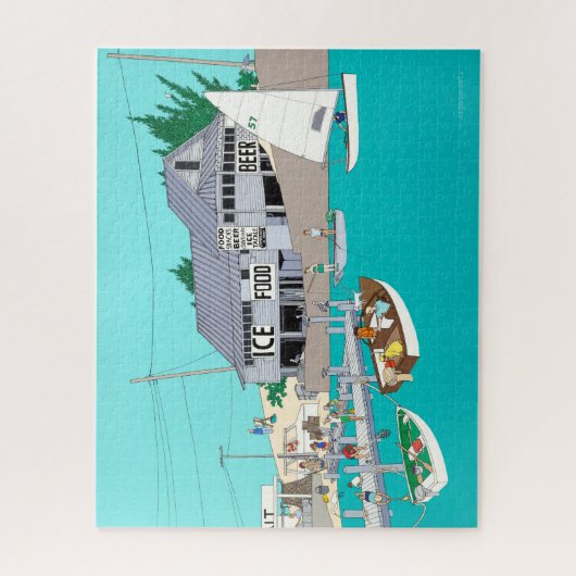 Byrd's viskamp legpuzzel (Verticaal)