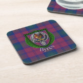Byres Scottish Clan Tartan & Crest Bier Onderzetter (Linkerzijde)