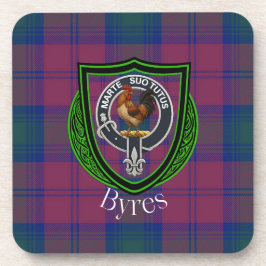 Byres Scottish Clan Tartan & Crest Bier Onderzetter