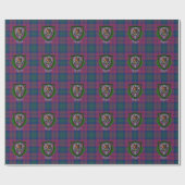Byres Scottish Clan Tartan & Crest Cadeaupapier (Vlak)