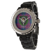 Byres Scottish Clan Tartan & Crest Horloge (Gekanteld)