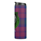 Byres Scottish Clan Tartan & Crest Thermosbeker (Geroteerd rechts)