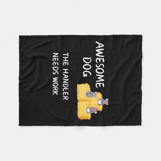 Byrn Hunt - Coffee - Geweldige hondengeleider heef Fleece Deken (Voorkant (Horizontaal))