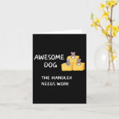 Byrn Hunt - Coffee - Geweldige hondengeleider heef Kaart (Gele Bloem)