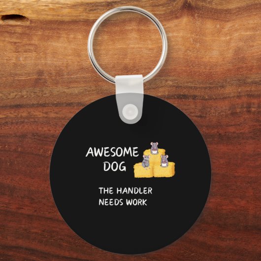 Byrn Hunt - Coffee - Geweldige hondengeleider heef Sleutelhanger (Voorkant)